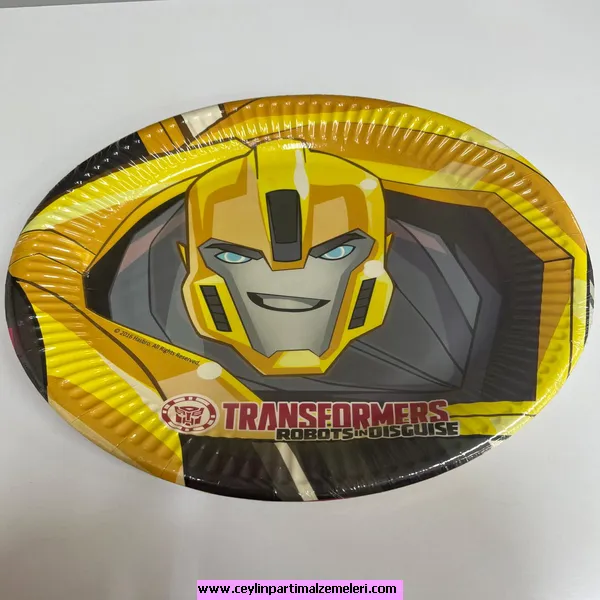 Transformers Temalı Karton Tabak